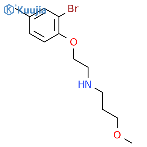 N-2-(2-Bromo-4-methylphenoxy)ethyl-3-methoxypropan-1-amine structure
