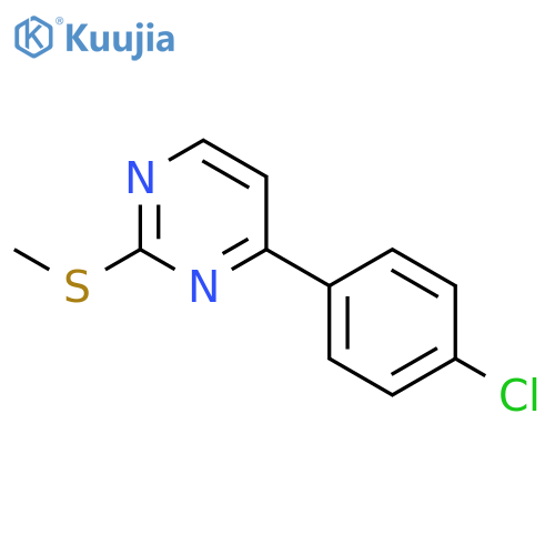 4-(4-Chlorophenyl)-2-(methylthio)pyrimidine structure