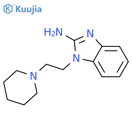1-(2-Piperidin-1-ylethyl)-1H-benzimidazol-2-amine structure