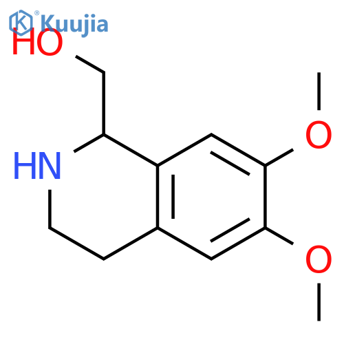 (6,7-Dimethoxy-1,2,3,4-tetrahydro-isoquinolin-1-yl)-methanol structure