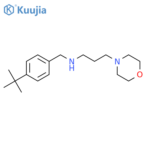 4-Morpholinepropanamine,N-[[4-(1,1-dimethylethyl)phenyl]methyl]- structure