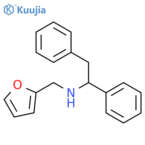 N-(Furan-2-ylmethyl)-1,2-diphenylethanamine structure