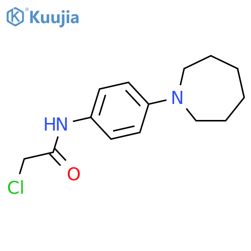 N-[4-(azepan-1-yl)phenyl]-2-chloroacetamide structure