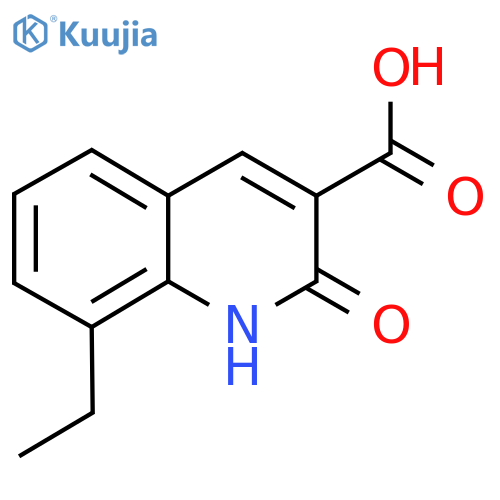 8-Ethyl-2-hydroxyquinoline-3-carboxylic acid structure