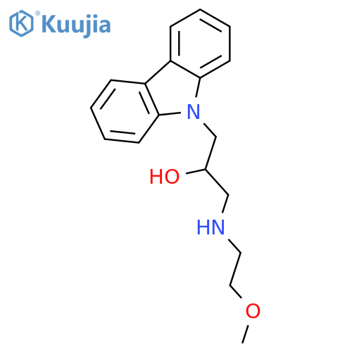 1-carbazol-9-yl-3-(2-methoxy-ethylamino)-propan-2-ol structure