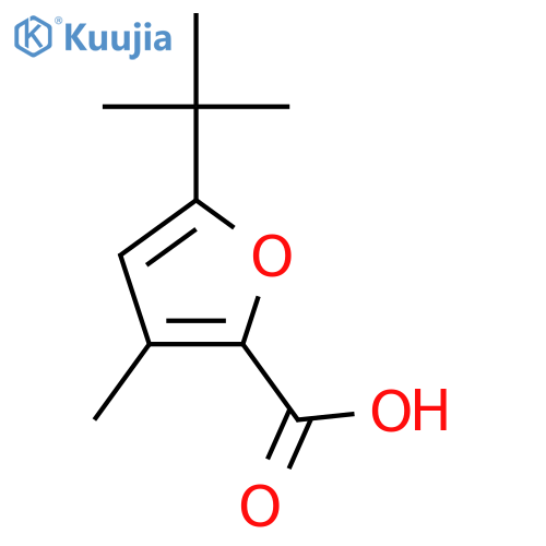 5-tert-butyl-3-methylfuran-2-carboxylic acid structure
