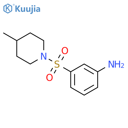 3-(4-methyl-piperidine-1-sulfonyl)-phenylamine structure