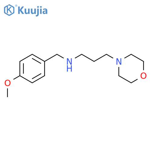 (4-Methoxy-benzyl)-(3-morpholin-4-yl-propyl)-amine structure