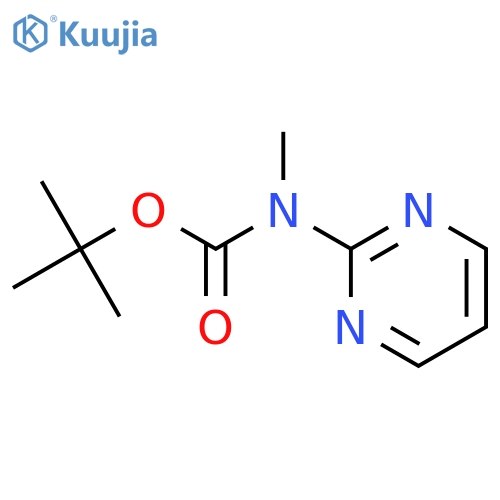 tert-Butyl methyl(pyrimidin-2-yl)carbamate structure