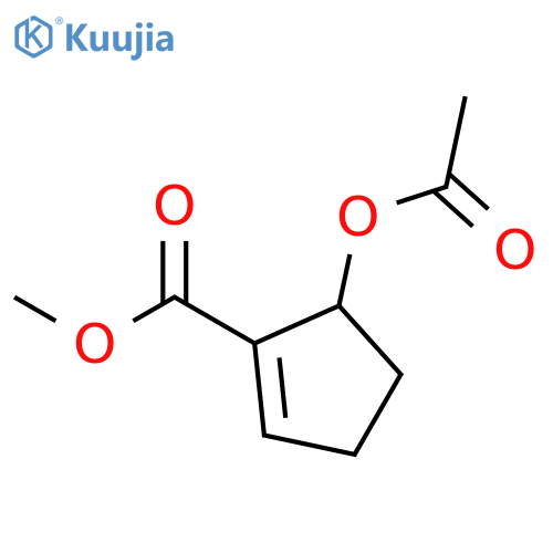 1-CYCLOPENTENE-1-CARBOXYLIC ACID, 5-(ACETYLOXY)-, METHYL ESTER structure