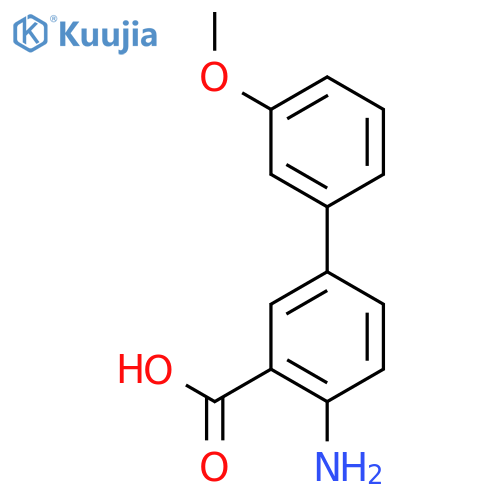 4-amino-3'-methoxy-1,1'-biphenyl-3-carboxylic acid structure