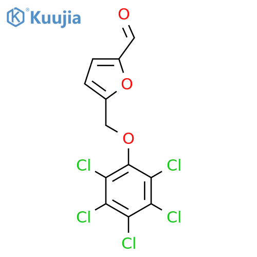 5-(Pentachlorophenoxy)methyl-2-furaldehyde structure
