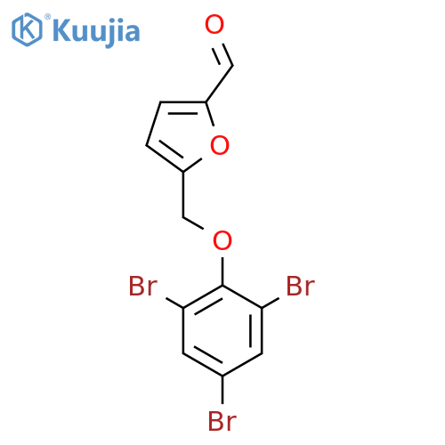 5-(2,4,6-tribromophenoxy)methylfuran-2-carbaldehyde structure