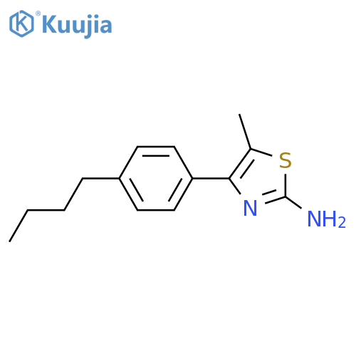 4-(4-Butylphenyl)-5-methyl-1,3-thiazol-2-amine structure