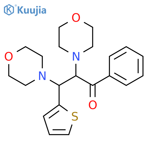 2,3-bis(morpholin-4-yl)-1-phenyl-3-(thiophen-2-yl)propan-1-one structure