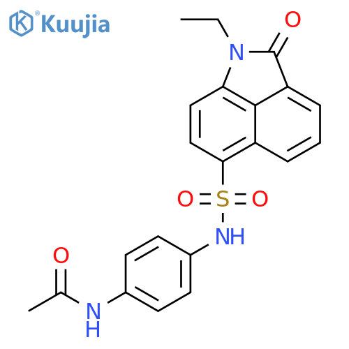 N-(4-((1-ethyl-2-oxo-1,2-dihydrobenzo[cd]indole)-6-sulfonamido)phenyl)acetamide structure
