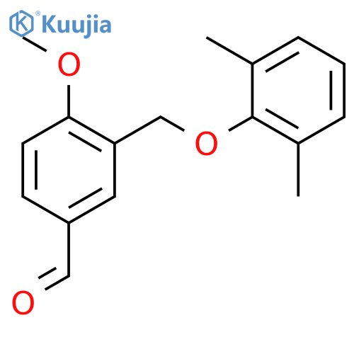 3-[(2,6-Dimethylphenoxy)methyl]-4-methoxybenzaldehyde structure