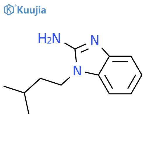 1-(3-methylbutyl)-1H-1,3-benzodiazol-2-amine structure