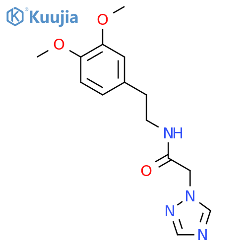 N-[2-(3,4-Dimethoxyphenyl)ethyl]-2-(1H-1,2,4-triazol-1-yl)acetamide structure