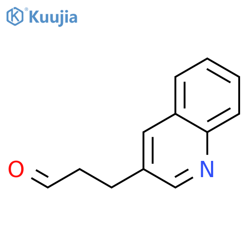 3-(quinolin-3-yl)propanal structure