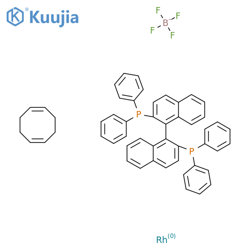 [Rh COD (rac)-Binap]BF4 structure