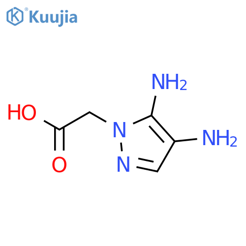 1H-Pyrazole-1-aceticacid, 4,5-diamino- structure
