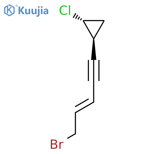 Cyclopropane, 1-[(3E)-5-bromo-3-penten-1-ynyl]-2-chloro-, (1S,2R)- structure