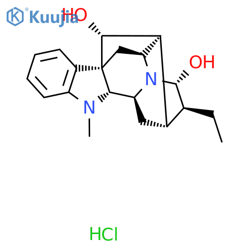 ajmalan-17(R),21alpha-diol hydrochloride structure