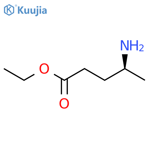 Pentanoic acid, 4-amino-, ethyl ester, (4S)- structure