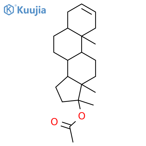 (10,13,17-trimethyl-1,4,5,6,7,8,9,11,12,14,15,16-dodecahydrocyclopenta[a]phenanthren-17-yl) Acetate structure