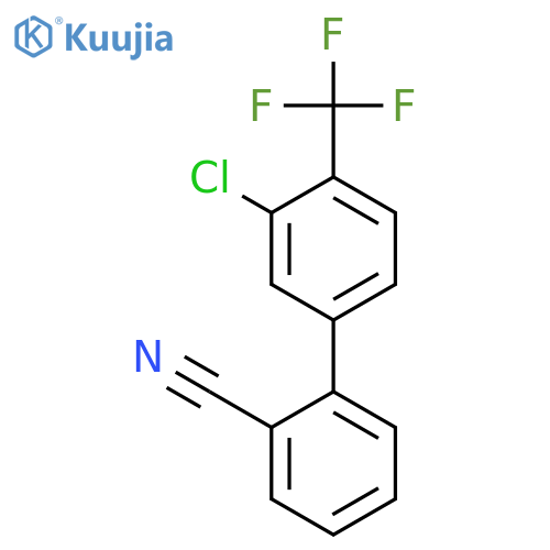 [1,1'-Biphenyl]-2-carbonitrile,3'-chloro-4'-(trifluoromethyl)- structure