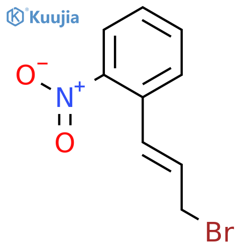 1-(1E)-3-bromoprop-1-en-1-yl-2-nitrobenzene structure