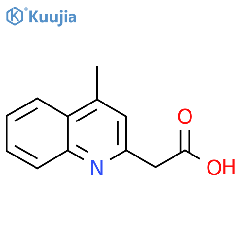 2-(4-methylquinolin-2-yl)acetic acid structure