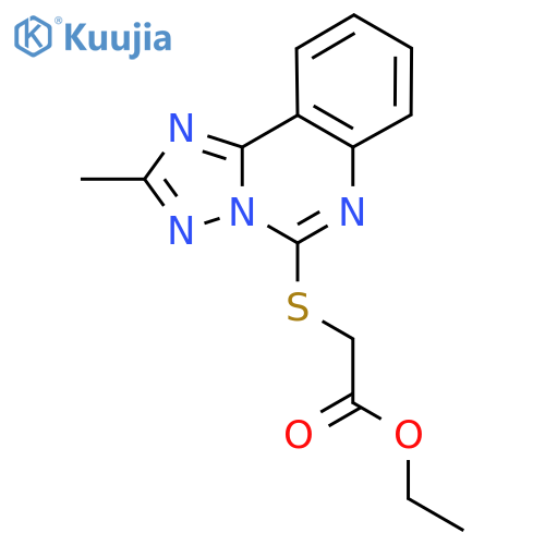 ethyl 2-({2-methyl-1,2,4triazolo1,5-cquinazolin-5-yl}sulfanyl)acetate structure