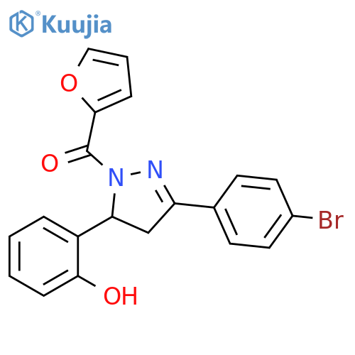 2-3-(4-bromophenyl)-1-(furan-2-carbonyl)-4,5-dihydro-1H-pyrazol-5-ylphenol structure