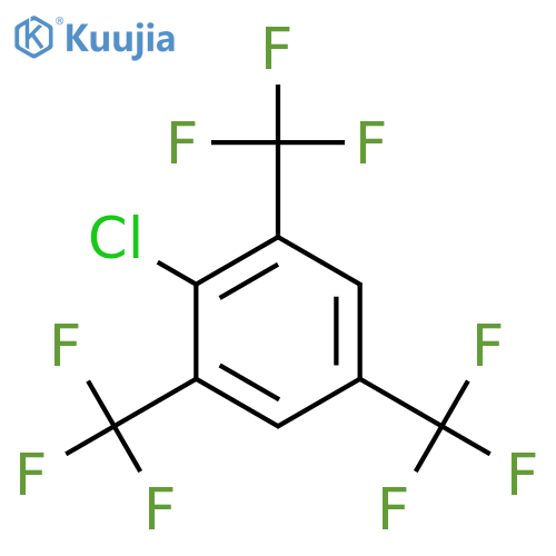 2-Chloro-1,3,5-tris(trifluoromethyl)benzene structure