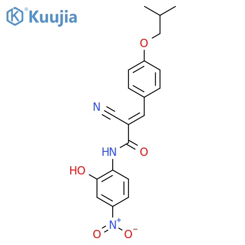 2-cyano-N-(2-hydroxy-4-nitrophenyl)-3-[4-(2-methylpropoxy)phenyl]prop-2-enamide structure