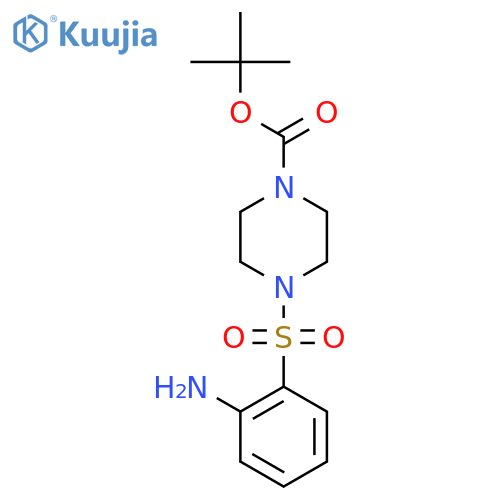 tert-Butyl 4-((2-aminophenyl)sulfonyl)piperazine-1-carboxylate structure