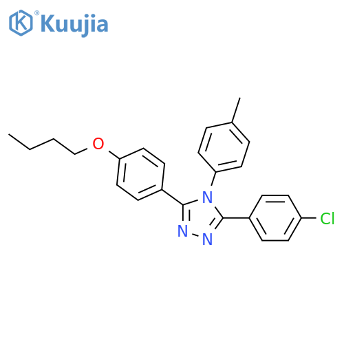 3-(4-Butoxy-phenyl)-5-(4-chloro-phenyl)-4-p-tolyl-4H-[1,2,4]triazole structure