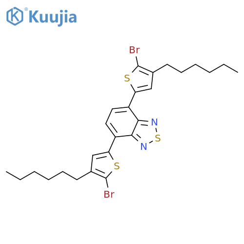 4,7-Bis(5-bromo-4-hexylthiophen-2-yl)benzo[c][1,2,5]thiadiazole structure