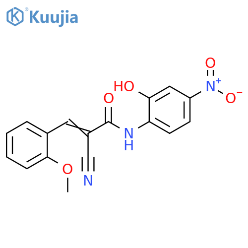 2-Cyano-N-(2-hydroxy-4-nitrophenyl)-3-(2-methoxyphenyl)-2-propenamide structure