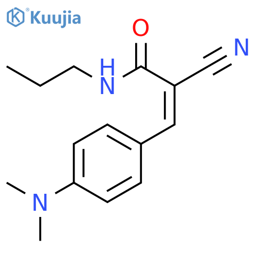 2-Propenamide, 2-cyano-3-[4-(dimethylamino)phenyl]-N-propyl- structure