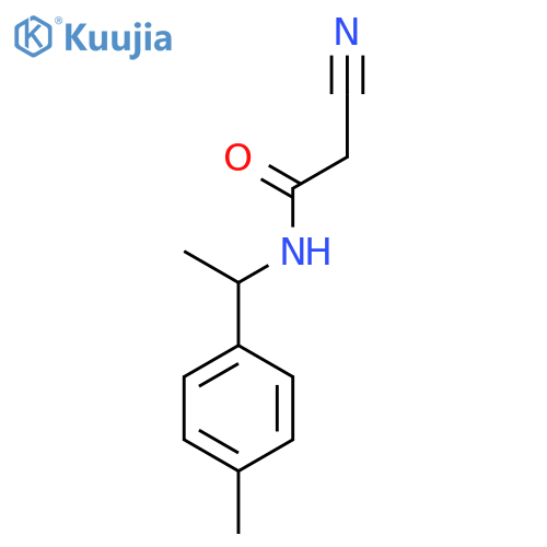 2-Cyano-N-1-(4-methylphenyl)ethylacetamide structure