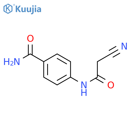 4-[(Cyanoacetyl)amino]benzamide structure