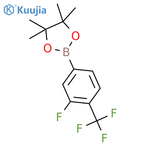 3-Fluoro-4-(trifluoromethyl)phenylboronic acid pinacol ester structure