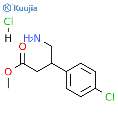 Methyl 4-Amino-3-(4-chlorophenyl)butanoate Hydrochloride structure