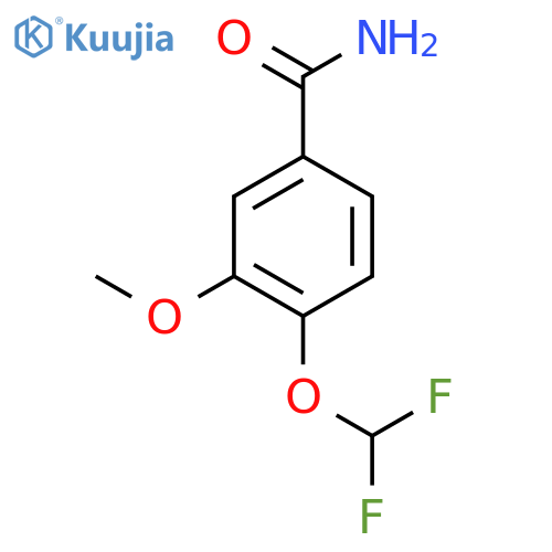 4-(Difluoromethoxy)-3-methoxybenzamide structure