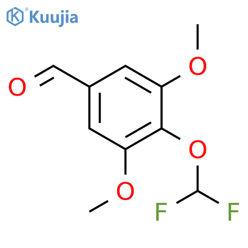 4-(difluoromethoxy)-3,5-dimethoxybenzaldehyde structure
