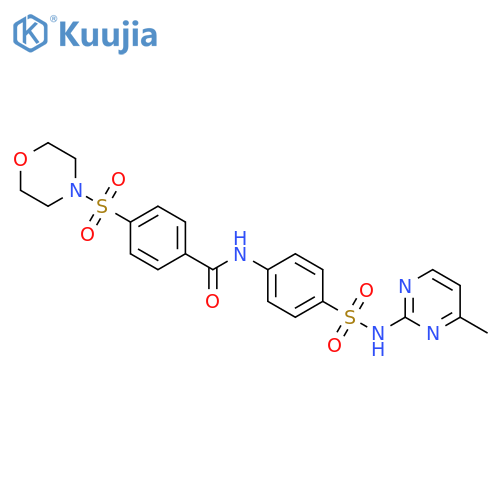 N-{4-(4-methylpyrimidin-2-yl)sulfamoylphenyl}-4-(morpholine-4-sulfonyl)benzamide structure