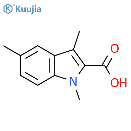 1,3,5-Trimethyl-1H-indole-2-carboxylic acid structure